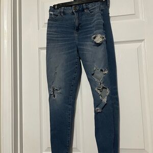 Distressed Blue Jeans for Women